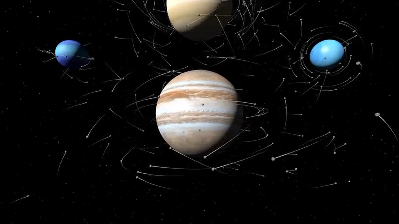 Visualizing the moon of planets in solar system