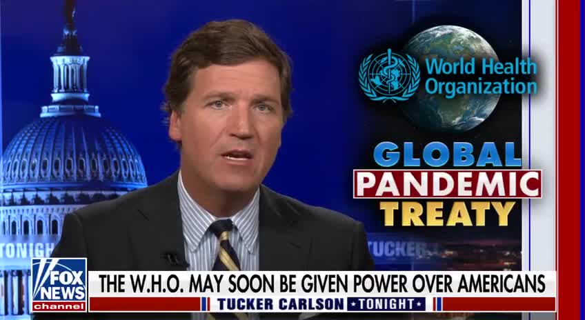 Tucker talks about Biden’s big plans to sign the W.H.O. treaty which would...
