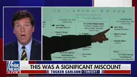 Tucker Presents 'Meaningful Evidence of Voter Fraud' in Georgia Election