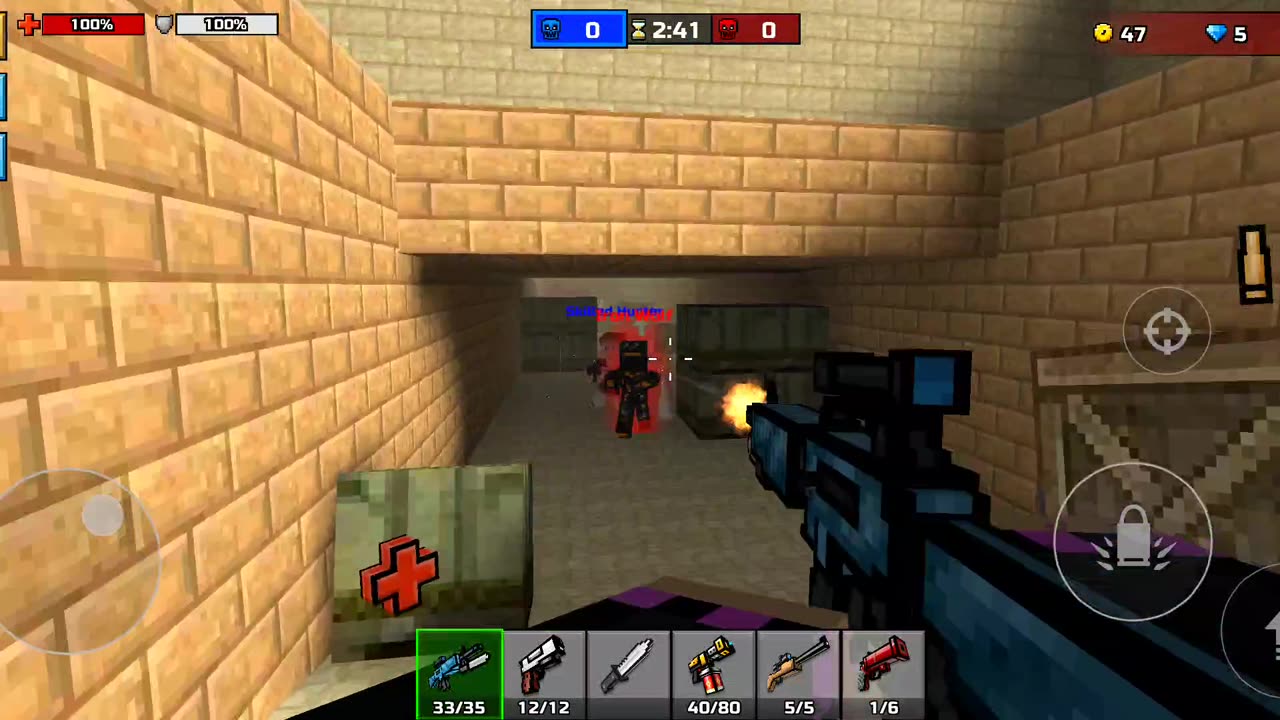 Minecraft gun pixel game