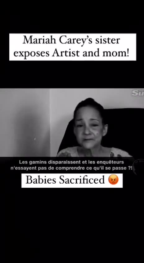 Mariah Carey's Sister Exposes Her Satanic Sacrifices Of Babies And Children For Fame
