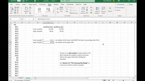 Quartiles in WebAssign