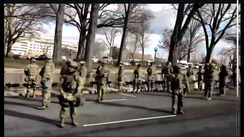 SOLDIERS TURN THEIR BACKS TO BIDEN LIMO AS HE DRIVES BY!!