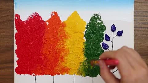 Teach you to learn to draw, creative hand painting for young children