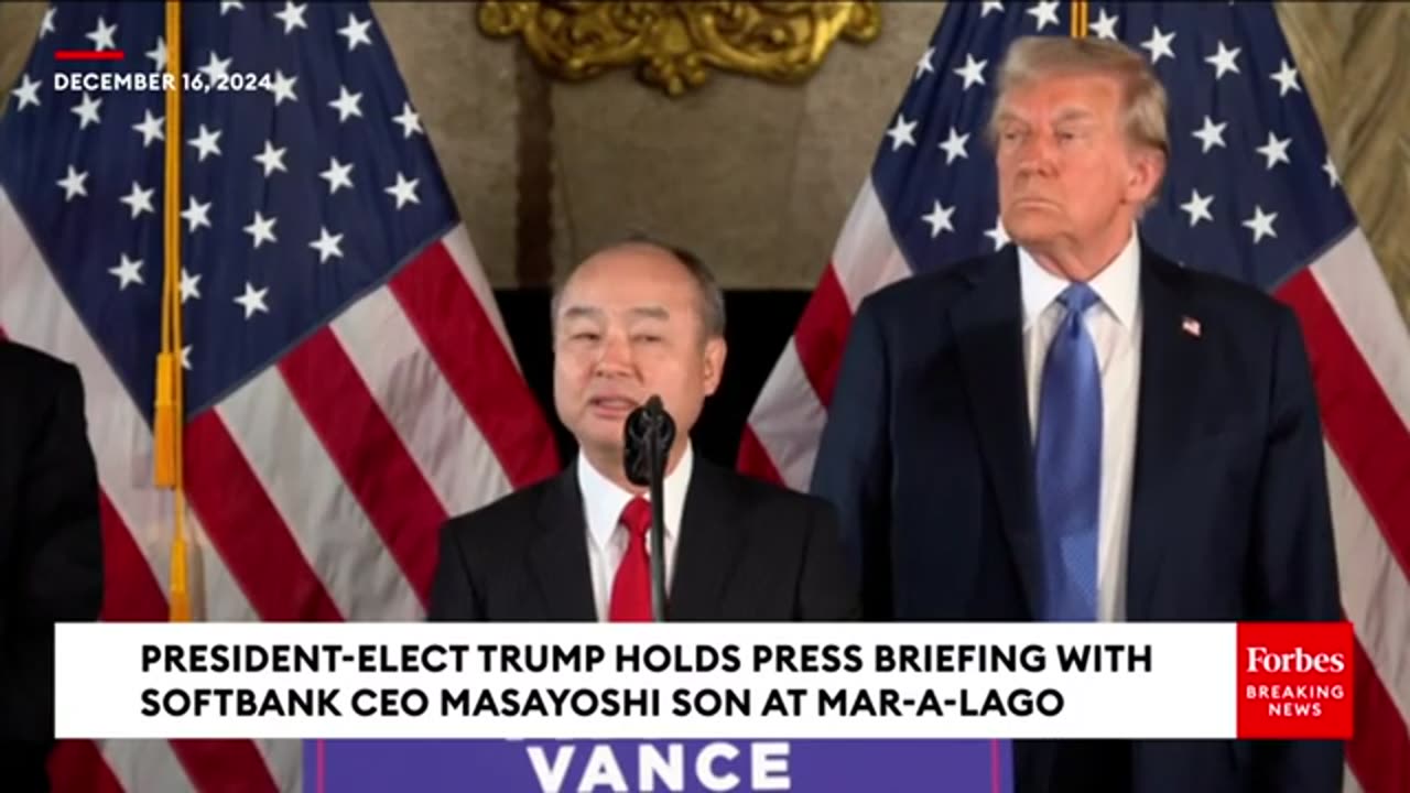Elected president of USA press conference