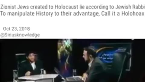 Rabbi says holocaust is a myth (he's right)