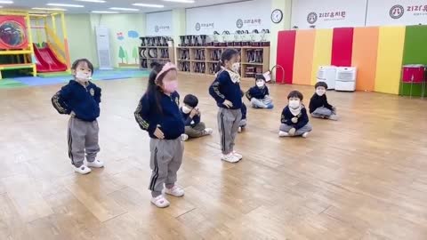 Children's cute dance