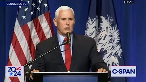 Pence Makes First Speech Since Leaving White House