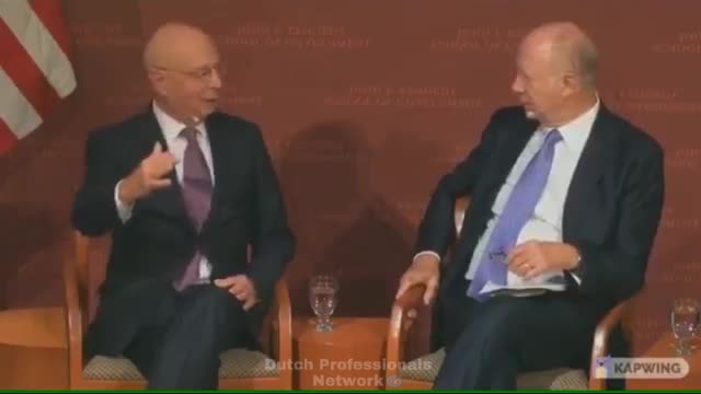 IN CASE YOU DON'T KNOW - Klaus Schwab Brags Training World Leaders