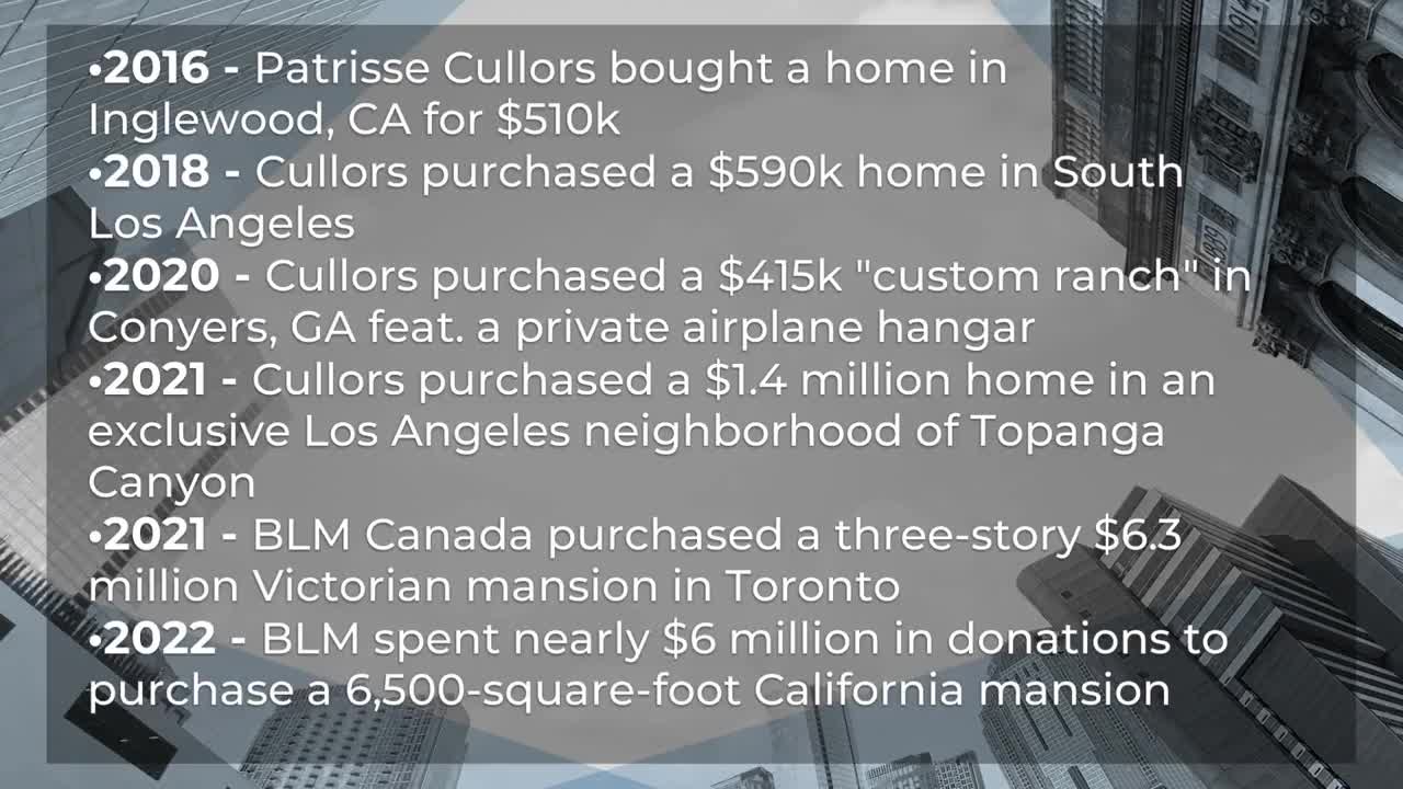 Candace Owens delves into BLM leader Patrisse Cullor's multi million dollar property empire .