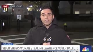 A man told NBC Boston that he went to vote in person, but...