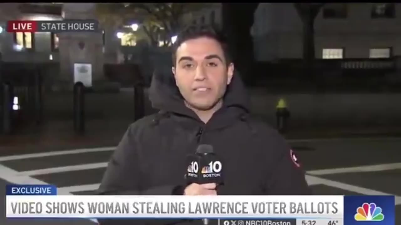 A man told NBC Boston that he went to vote in person, but...