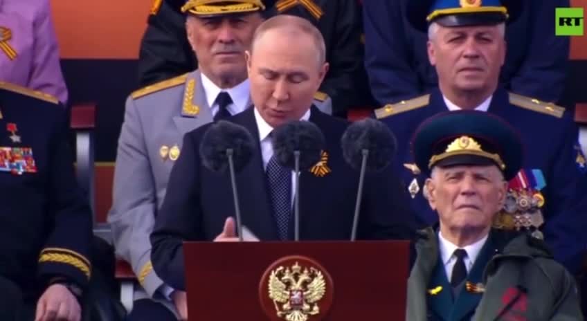 Putin gave a speech and it’s interesting that he is talking about defeating Nazis in Ukraine