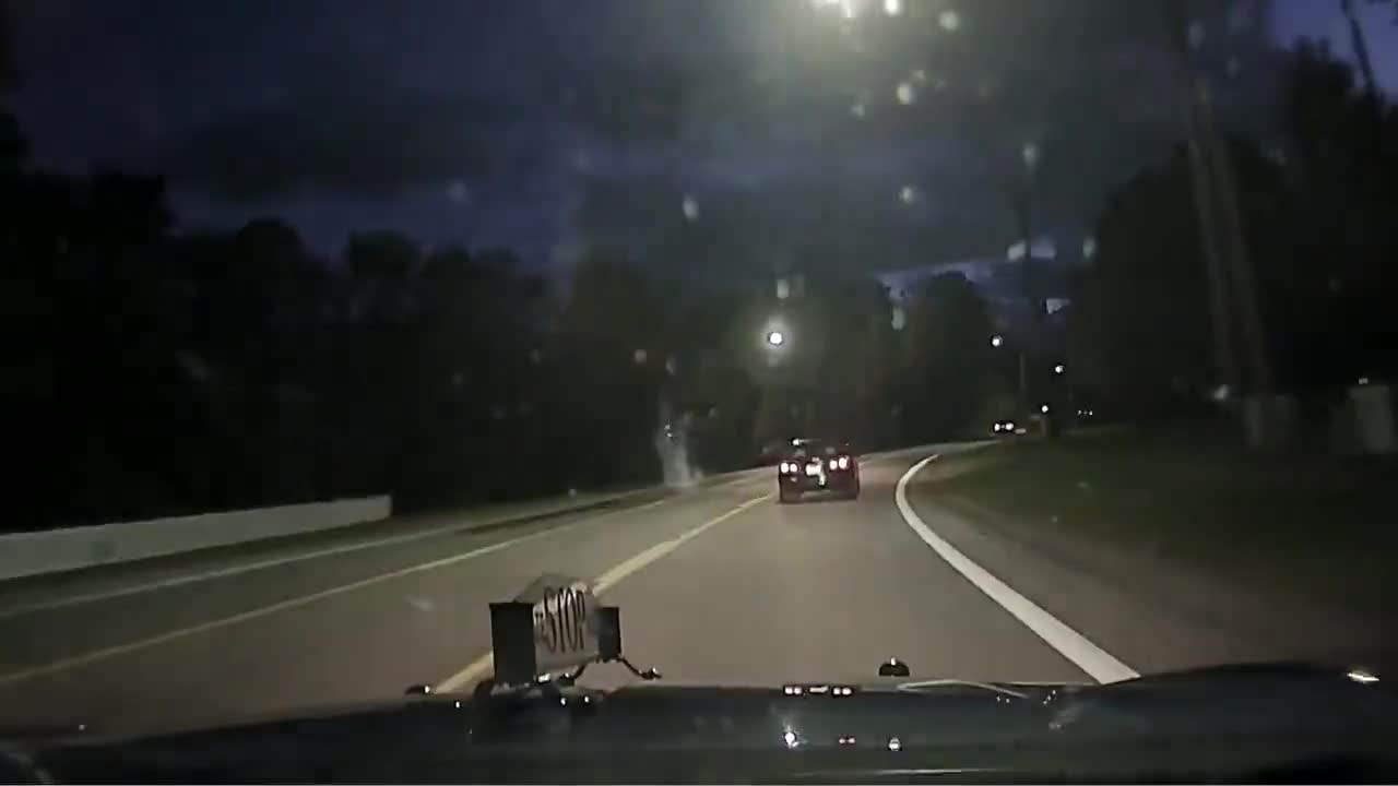 Deer jumps over car in Michigan