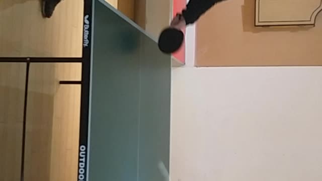 Table tennis after Bible study.
