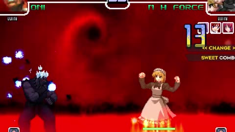 Hisui, Kohaku, and Mech Hisui (Me) vs Oni