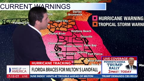 Hurricane Milton threatens Florida with historic strom surge! Wake up america