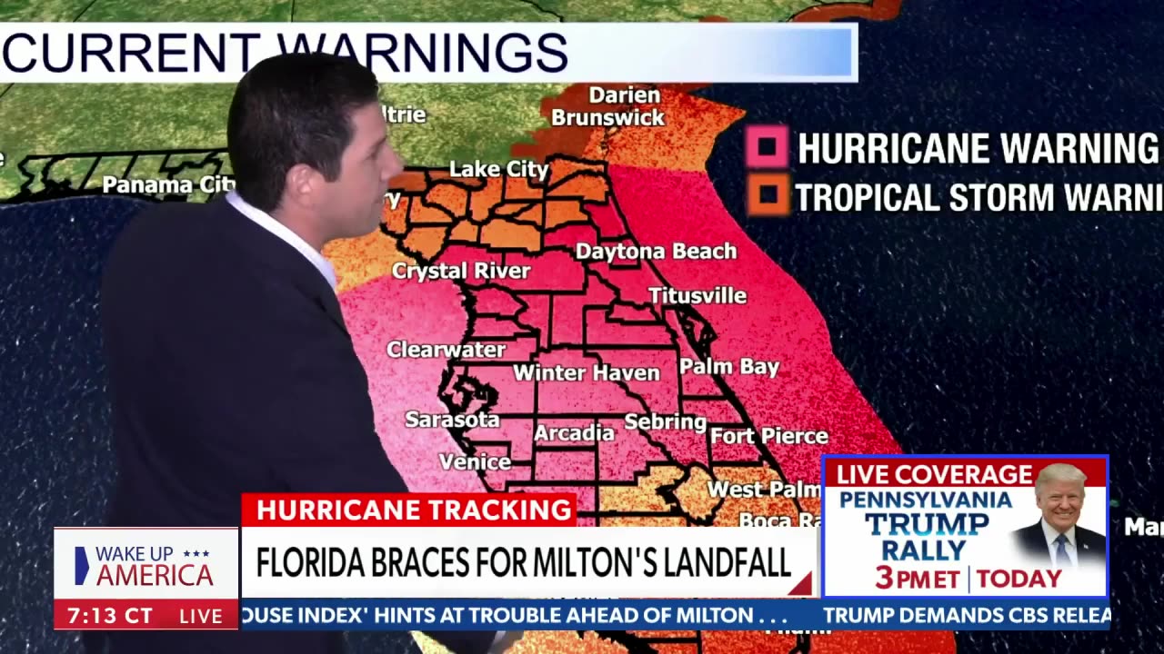 Hurricane Milton threatens Florida with historic strom surge! Wake up america