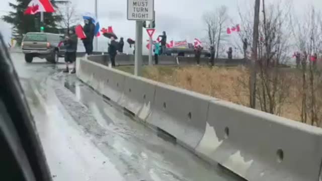 Convoy starting up in Chilliwack BC this morning scheduled to leave in an hour.