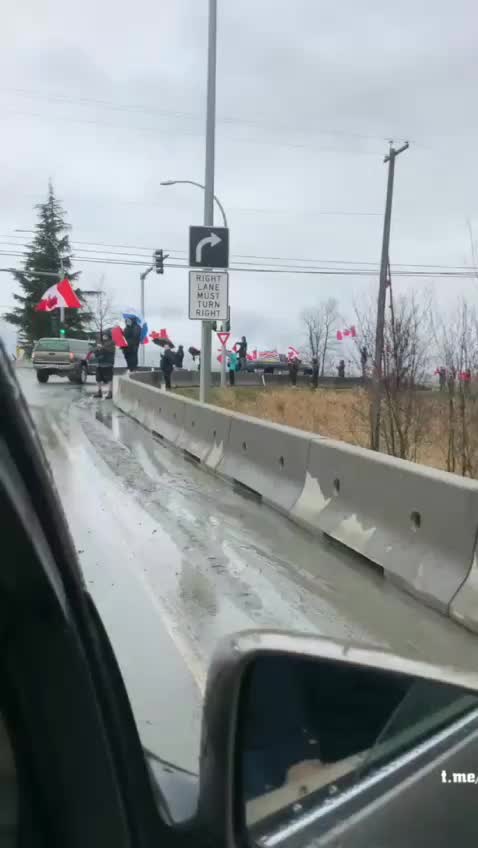 Convoy starting up in Chilliwack BC this morning scheduled to leave in an hour.