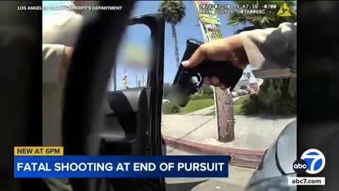 LASD releases bodycam footage from deadly shooting of East LA carjacking suspect