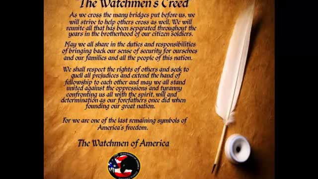 Watchmen Of America - Watchmen's Creed