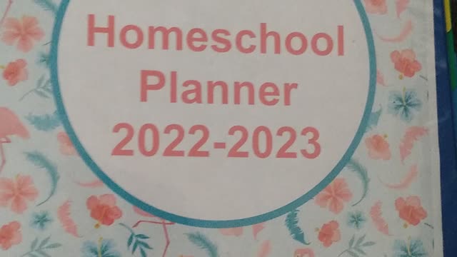 Homeschool Planner layout for 2022-2023 school year