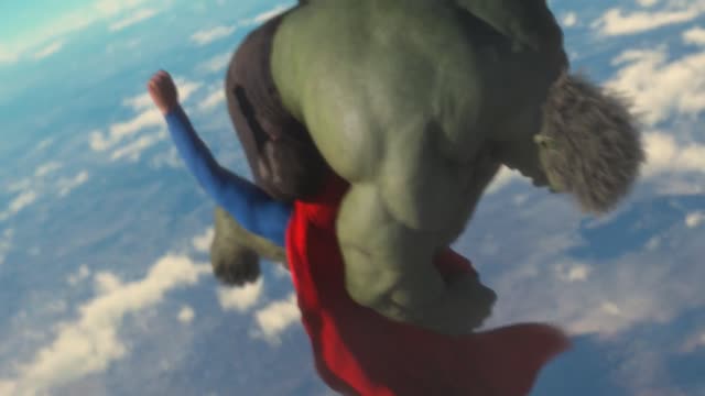 Superman vs Hulk - The Fight (Part 4)