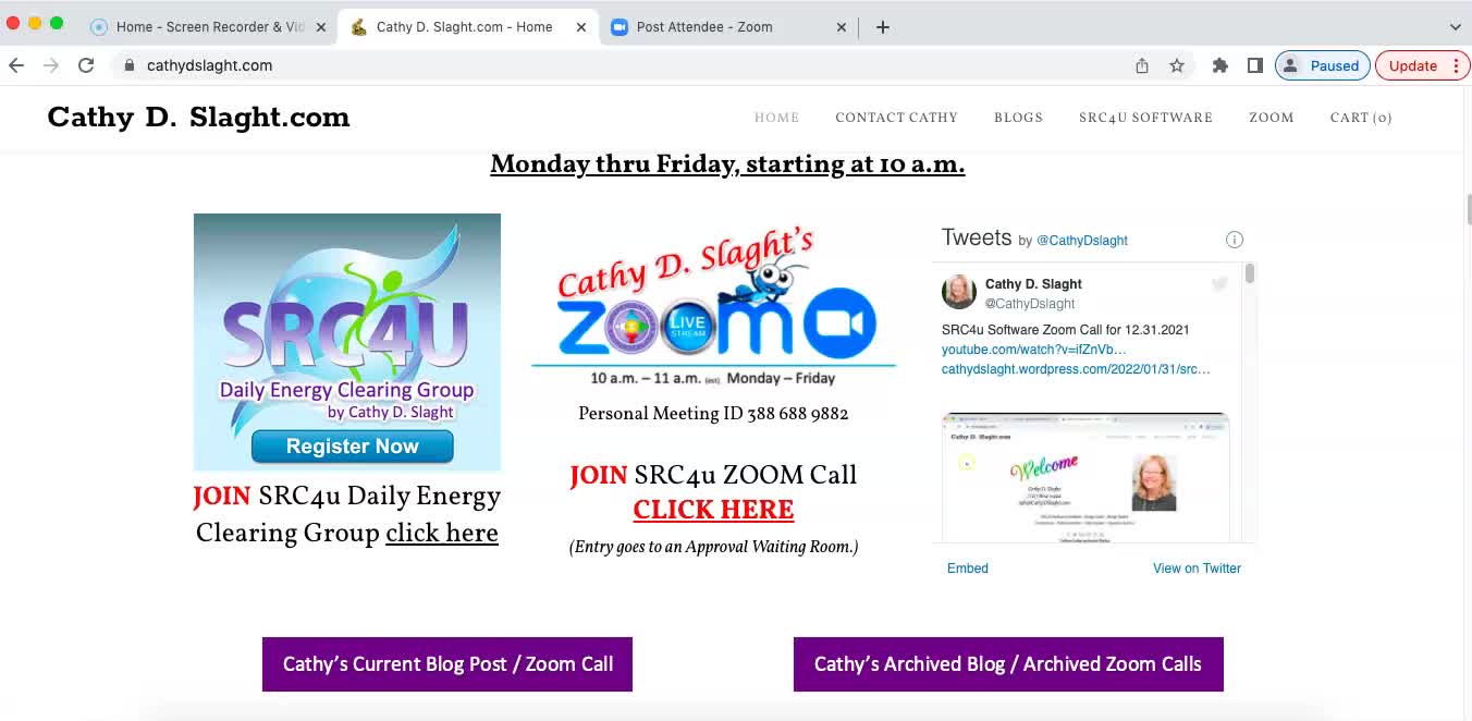 SRC4U Software Zoom Call 4 13 2022 by Cathy D. Slaght