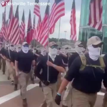 🚨#BREAKING: A Group Called the Patriot Front Have Been Spotted Marching in Downtown Nashville