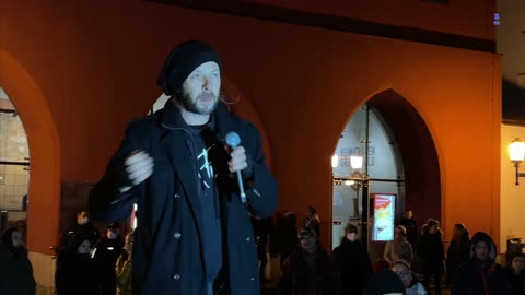 Greifswald: Rede von Martin auf der Mo-Demo