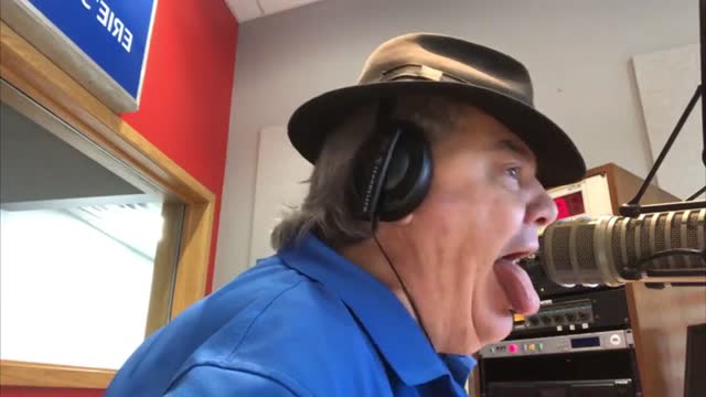 Radio Talk Show sticking out tongue