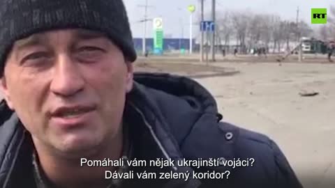 Občan Mariupolu vypovídá o střelbě Azova na civilisty