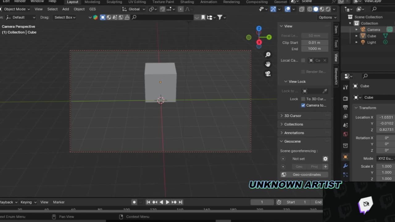 How to camera setup in Blender