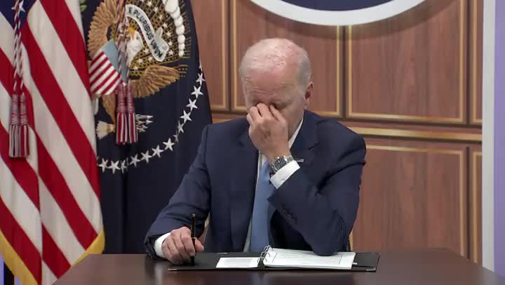 WATCH: Joe Biden Nearly Falls Asleep in Important Meeting