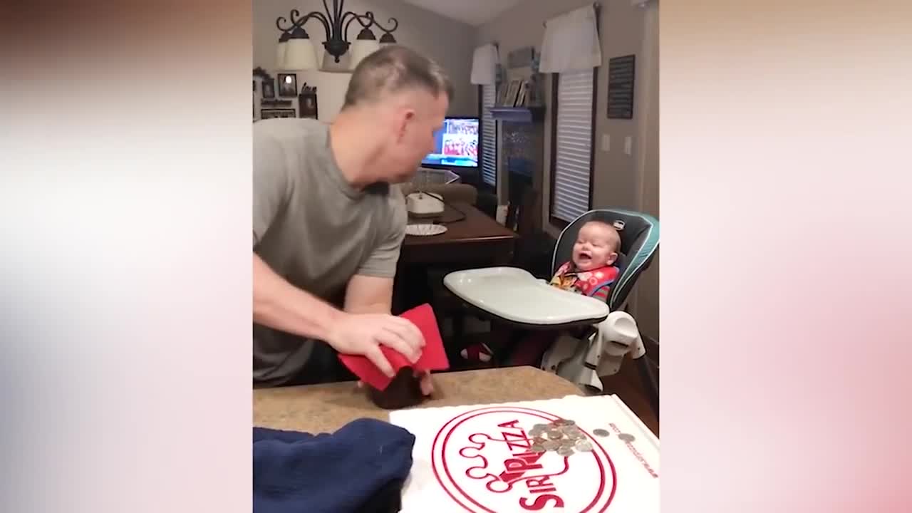 Funniest Moments of Baby And Daddy #2 _ Funny Baby Videos _ Cool Peachy