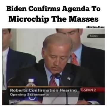Biden Confirms AGENDA to MICROchip the MASSES