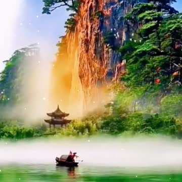 The scenery is picturesque and colorful