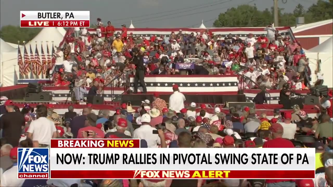 "Trump Escapes Gunfire Scare: Chaos at Rally as Shots Ring Out"
