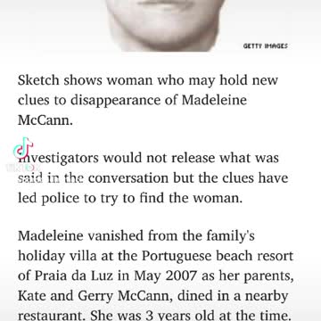 Madeline Mccann suspect looked like what now?