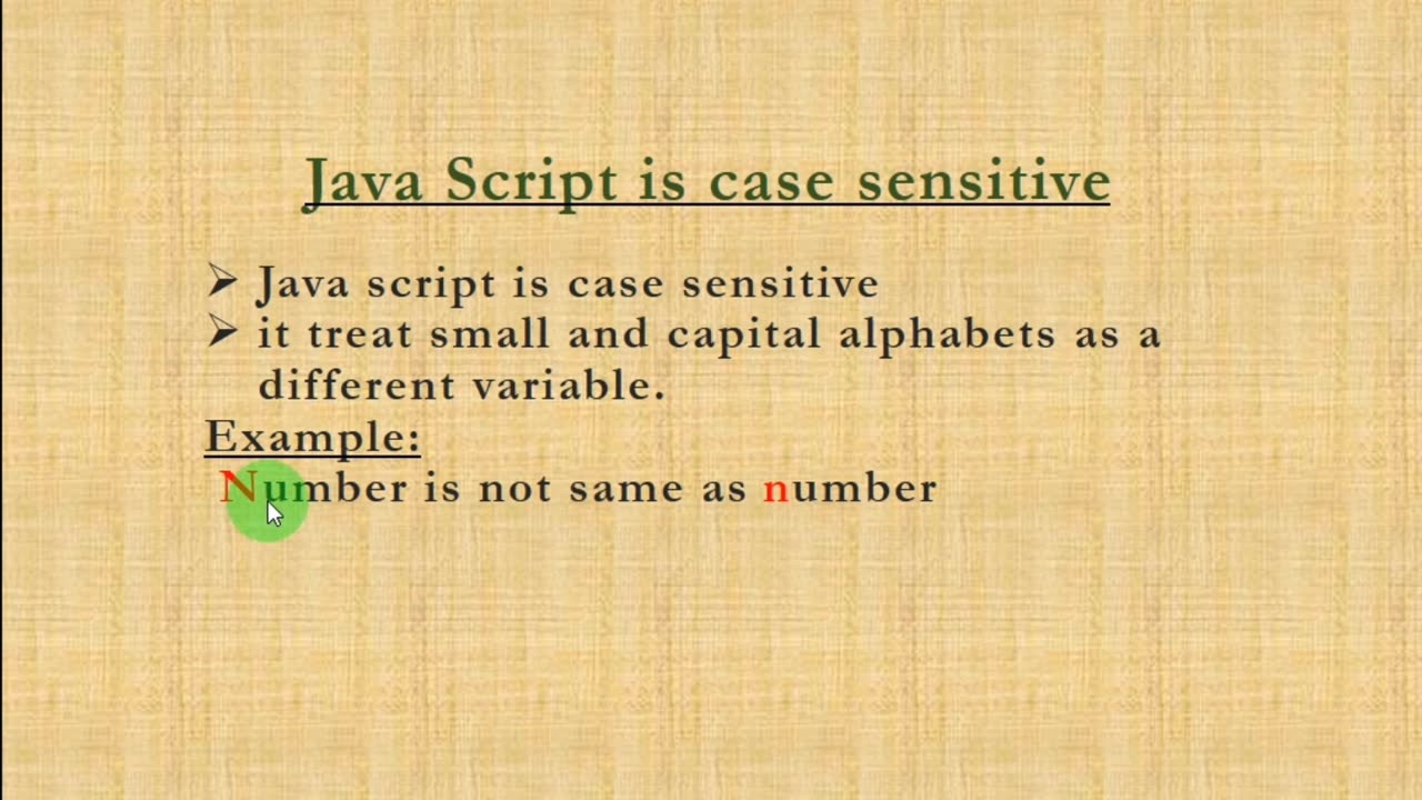 Comment in JS and case sensitive