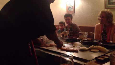 Onion Volcano at Kobe (~0:45)