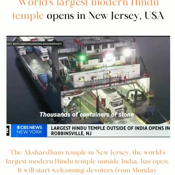 "A Glimpse of Divinity: Unveiling the Grandeur of the Largest Hindu Temple in the US"