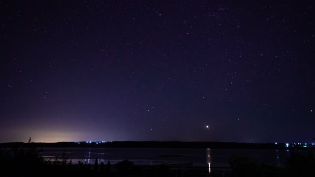 Time Wrap Video of a Night Sky