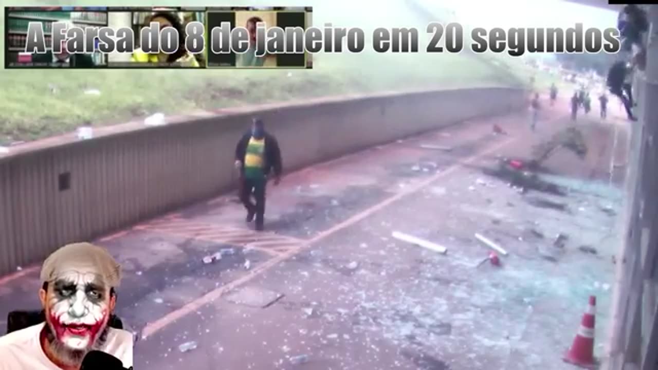 Dia 8 de janeiro militantes saindo de Ravel do local