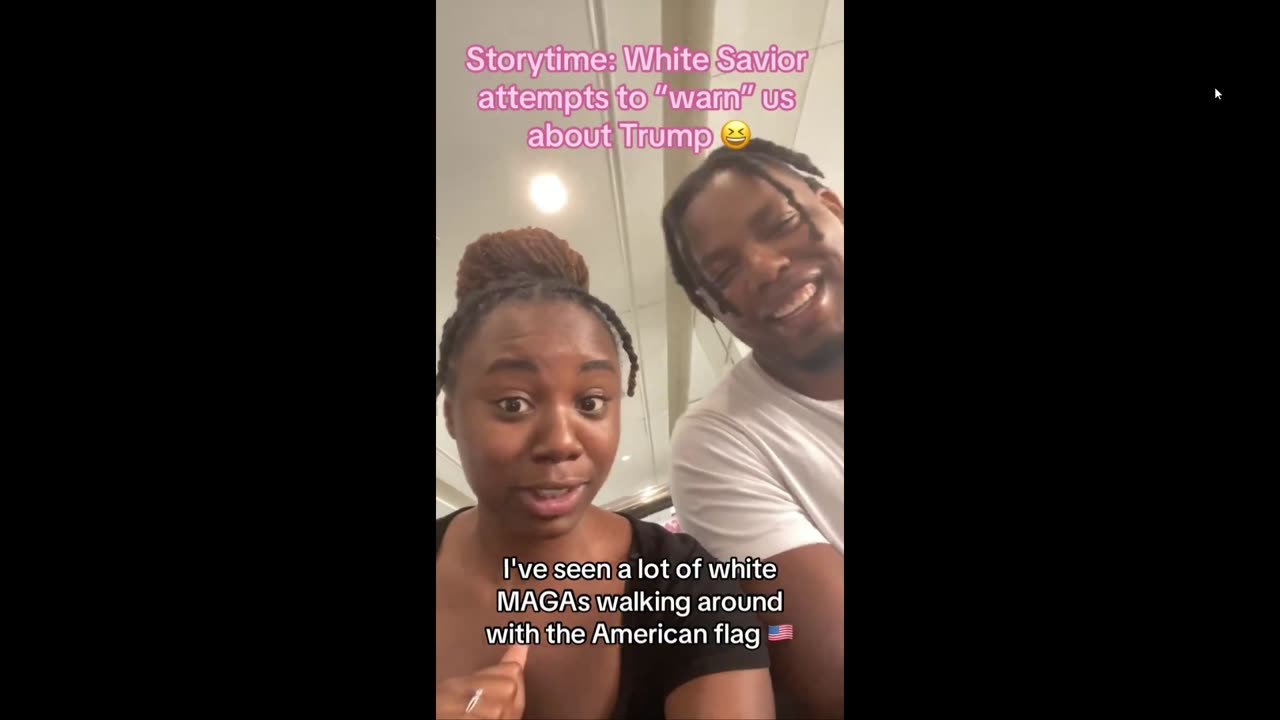 White Karen Saviour Tried to Save Two Black BLEXIT fans about MAGA People