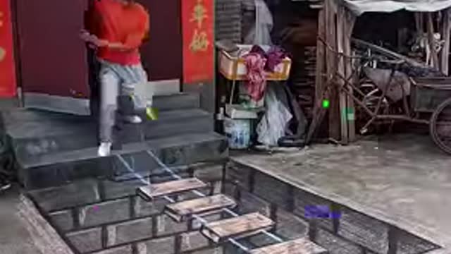 Insane 3D street art in the making