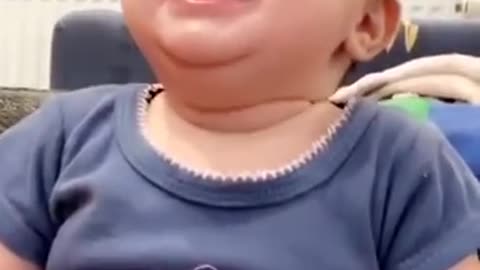 A Nice Baby Sweet Laughing.