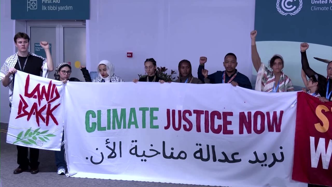 Climate activists say the U.N. won't allow them to chant