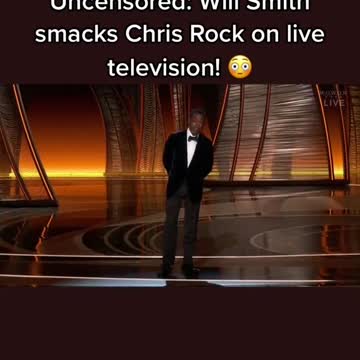 Will Smith smacks the SH*T out of Chris Rock on live television during Oscars